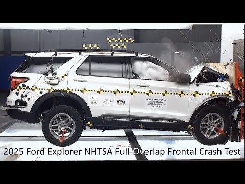 2025 Ford Explorer / Explorer Hybrid / Lincoln Aviator NHTSA Full-Overlap Frontal Crash Test