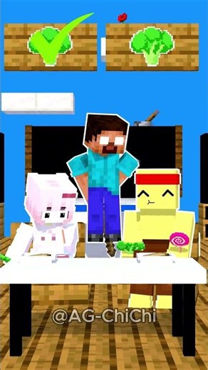 HeroBrine School Broccoli and Candy 🥦👧 #shorts