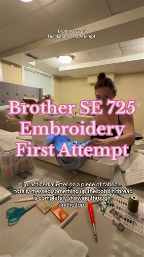 First Embroidery Attempt on Brother SE 725