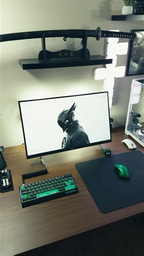 Clean and minimal setup #gamingsetup #desksetup #gaming