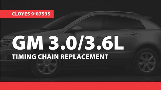 Technical Video: GM 3.0/3.6L Timing Replacement, Cloyes 9-0753S