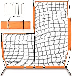Amazon.com: Liliful L Baseball Screen Pitching Hitting Net Pitcher Protection Screen for Baseball Softball Training 7 x 7 ft Flexible Pitchback Rebound Net with Carry Bag, Orange : Sports & Outdoors
