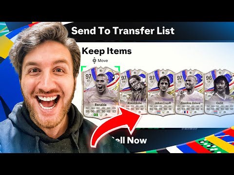 I packed 17 x greats of the game icons in an FC 24 pack opening!