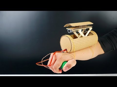 How to build Spy Gun from Cardboard - DIY Missile Launcher Toy
