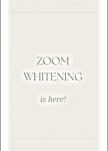 Zoom Teeth Whitening at Our Dental Office ✨