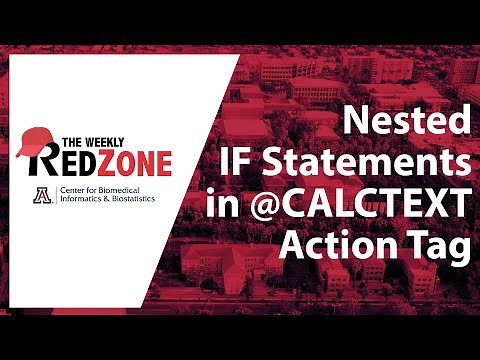 REDZone - Nested IF Statements in @CALCTEXT Action Tag