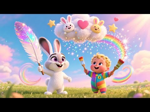Sparkle Bunny Sky 🐰✨☁️ | Kids Fantasy Song | Learn Colors in a Magical Sky World