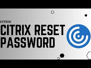 Citrix ~ How To Reset Password !! Reset the Forgotten Password of Critix - 2024