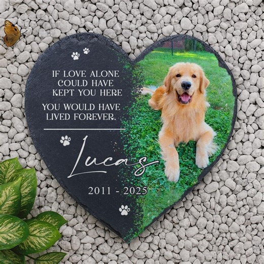 Personalized Pet Memorial Stone, Personalized Pet Memorial Grave,pet Grave Marker,dog Memorial Gift,dog Sympathy Gift,custom Photo Dog Stone - Etsy