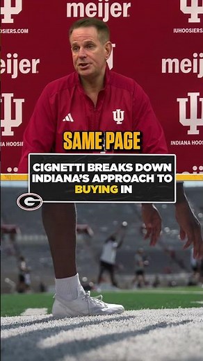 Cignetti shares how Indiana’s players have embraced discipline and culture 🗣️🏈 #indiana #playoffs