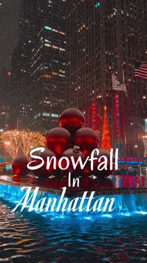 Snowfall ❄️ #snowfall☃️#nyc #snowinnewyork #viralreels