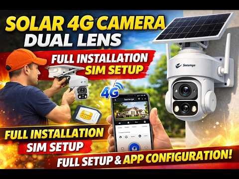 Secureye Dual Lens 4G Solar Camera Installation | Full Setup & App Configuration | Solar CCTV Camera