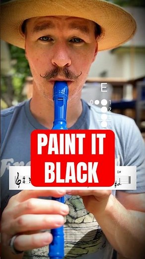 Recorder Songs Paint It Black Recorder Tutorial #recorder #tutorial