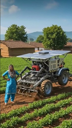 Solar-Powered Smart Tractor Transforming Modern Farming 🌱🚜