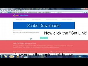 How to Download Books in PDF Format from "Scribd"