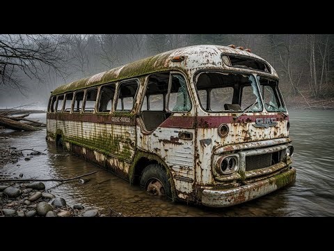 ASMR Bus Restoration | Full Rebuild of Abandoned GMC PD-4104 Greyhound Scenicruiser 1954