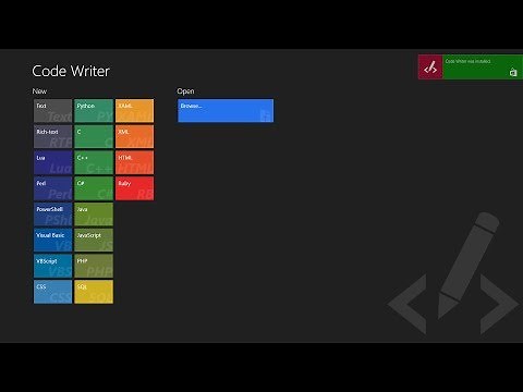 Windows 8 App Review: Code Writer