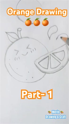 Easy Orange Drawing Tutorial 🍊 Fun Art for Kids!