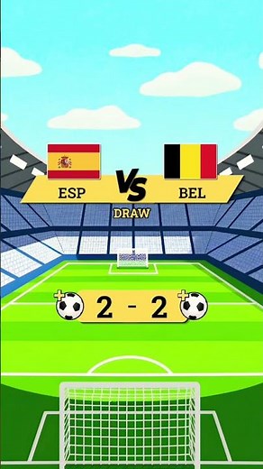 ESP vs BEL 2-3#spain #belgium