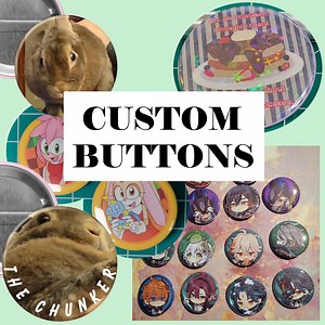 YOUR IMAGE HERE Custom Button - Etsy