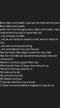 Pious invocations list part 3