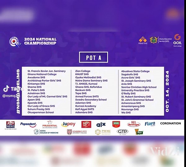 NSMQ Prelims Balloting Pots Preview