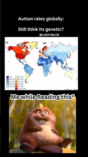 Autism rates by country 🌍 Look at the map carefully before reaction 😱