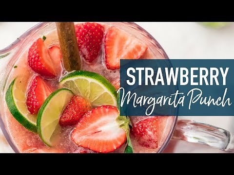 Strawberry Margarita Punch (Sparkling!)