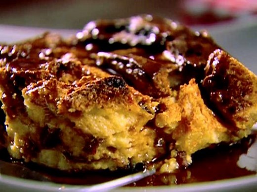 Panettone Bread Pudding with Cinnamon Syrup