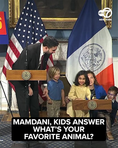 NYC Mayor Zohran Mamdani invited New York's Cutest to City Hall to help him announce the next step in his effort to offer universal child care, and they did not disappoint. | ABC7NY