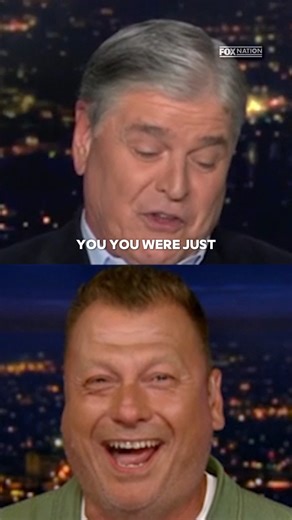 If you CAN handle jokes… click the link: https://bit.ly/3UbpGev Sean Hannity & Jimmy Failla bring the heat in 'Punchlines and Patriots,' now streaming. | Fox Nation