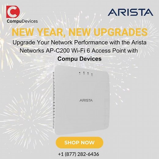 Upgrade Your Network with AP-C200 Arista Networks Wi-Fi 6 Access Point! #newyear #accesspoint