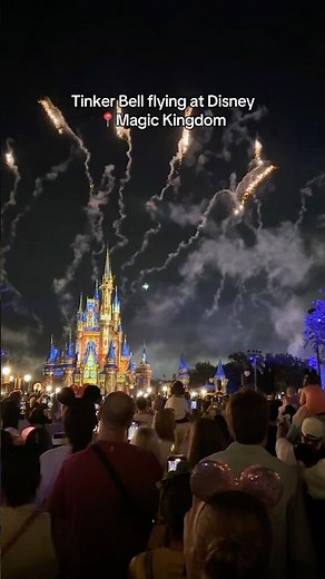 She can fly 💚🧚🏻🏰 #tinkerbell #tink #disneyworld #magickingdom #happilyeverafter