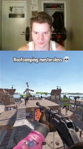 Roofcamping master class in Rust 💀 #rust #roofcamping #roofcamper #rustplayer #rustnuke
