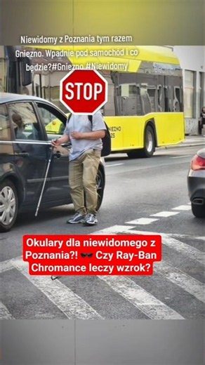 The blind man from Poznań – glasses that change everything! 🕶️ A shocking test!