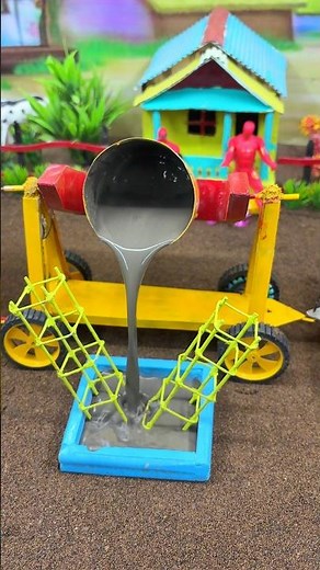 tracking Mini Tractor Construction | Amazing mini project Making at Homemade work 👌 #youtubeshorts