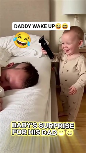 18K views · 91 reactions | DADDY WAKE UP  SURPRISE  | Raida Kallang Arabani | Facebook