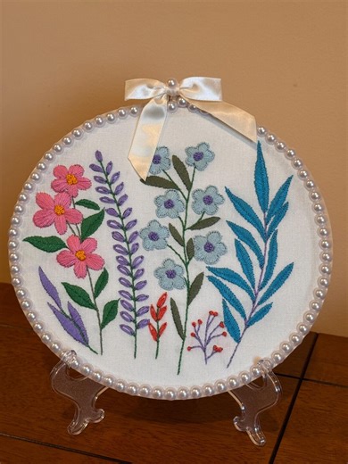 Embroidered Colorful Thread Frame - Etsy