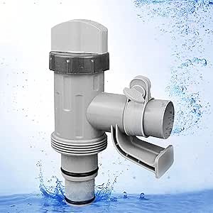 Plunger Valve with Holder for Above Ground Pools - Pool Hose Adapter Replacement Parts Compatible with Bestway Coleman Pool Filter Pump (1 Pack)