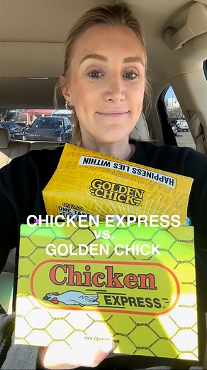 CHICKEN EXPRESS VS. GOLDEN CHICK — Team @Chicken_E or @GoldenChickOfficial ⬇️⬇️ — Honestly both were amazing and had so much flavor, but #ChickenExpress tenders were so much more meaty {and they may have had a slight advantage because of their hot serendipity seasoning}. Both had amazing gravy, corn nuggets (Chicken Express had more corn) and jalapeño poppers as well! #blondeswhoeat #fastfood #goldenchick | Blondes Who Eat