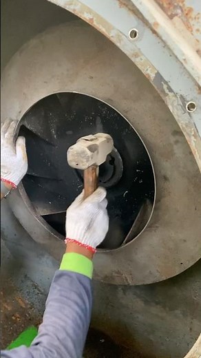 Dismantling Taper lock bushing shaft blade FD Fan Boiler.