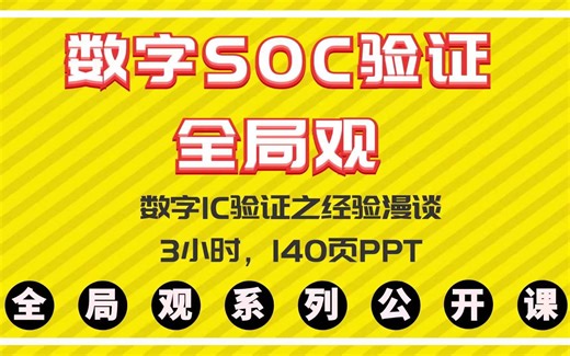 04【爱芯人】SOC验证全局观（经验漫谈）/ASIC/IC/VLSI