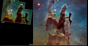 Após 20 anos, Nasa retrata “Pilares da Criação” em Nebulosa