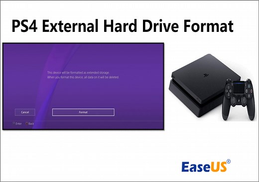 How to Format External Hard Drive for PS4 [2025 Full Guide and Choice]