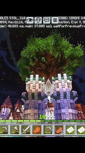 A secret underground treasure castle in Minecraft 🏰✨ #minecraft #youtubeshorts