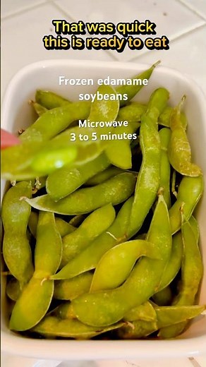 How to microwave edamame frozen soybeans #edamame #edamamesoybeans #quickmeal #healthymeals #beans