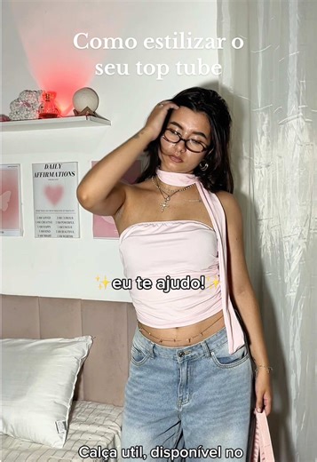 Top tube e calça jeans é maioral! Da pra usar em várias ocasiões 🎀✨ Como estilizar seu look | inspiração de look | estilo | look para ir para sair | look faculdade | guarda roupa inteligente | look trabalho 🔍Pega este código en el buscador de Mercado Libre: SHE0A3-DYJQ #MercadoLivre #MeusFavsDoMercadoLivre @Mercado Livre #inspiracaodelook #inspooutfit #outfitideas