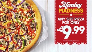 Beat those Monday Blues 😨 Any size pizza for only £9.99! | Pizza Hut