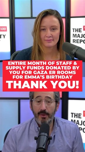 Your donations for Emma's birthday funded a Gaza ER for 30 days!