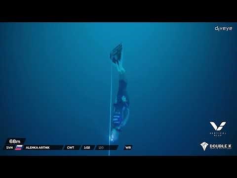 ALENKA ARTNIK FREEDIVING WORLD RECORD 120m, Dean's blue hole 17/07/2021